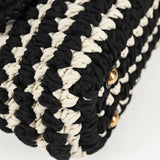 #49 Salvatore Ferragamo Margot Gancini Bag Polyester 2Way White Black