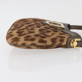 Salvatore Ferragamo Gancini Hobo Bag in leopard print pony hair