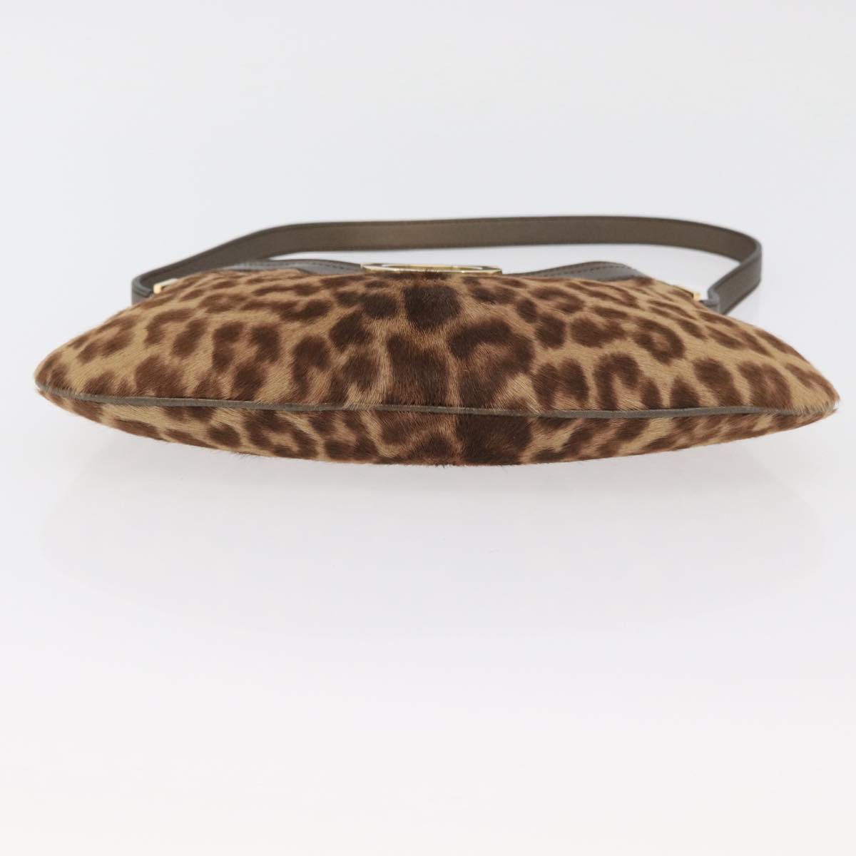 Salvatore Ferragamo Gancini Hobo Bag in leopard print pony hair